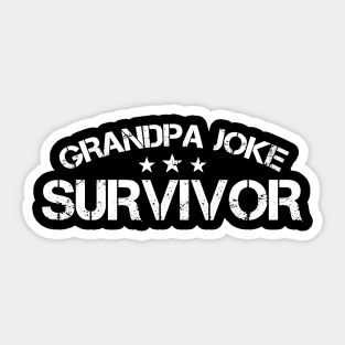 Grandpa Joke Survivor Sticker